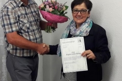 Mitgliederversammlung 20 Jahre im Verein Brigitte Lemke-Düsing