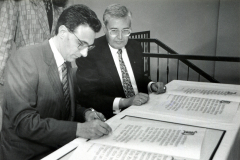 Assessore Filipo Totolo und Bürgermeister Franz Bopp